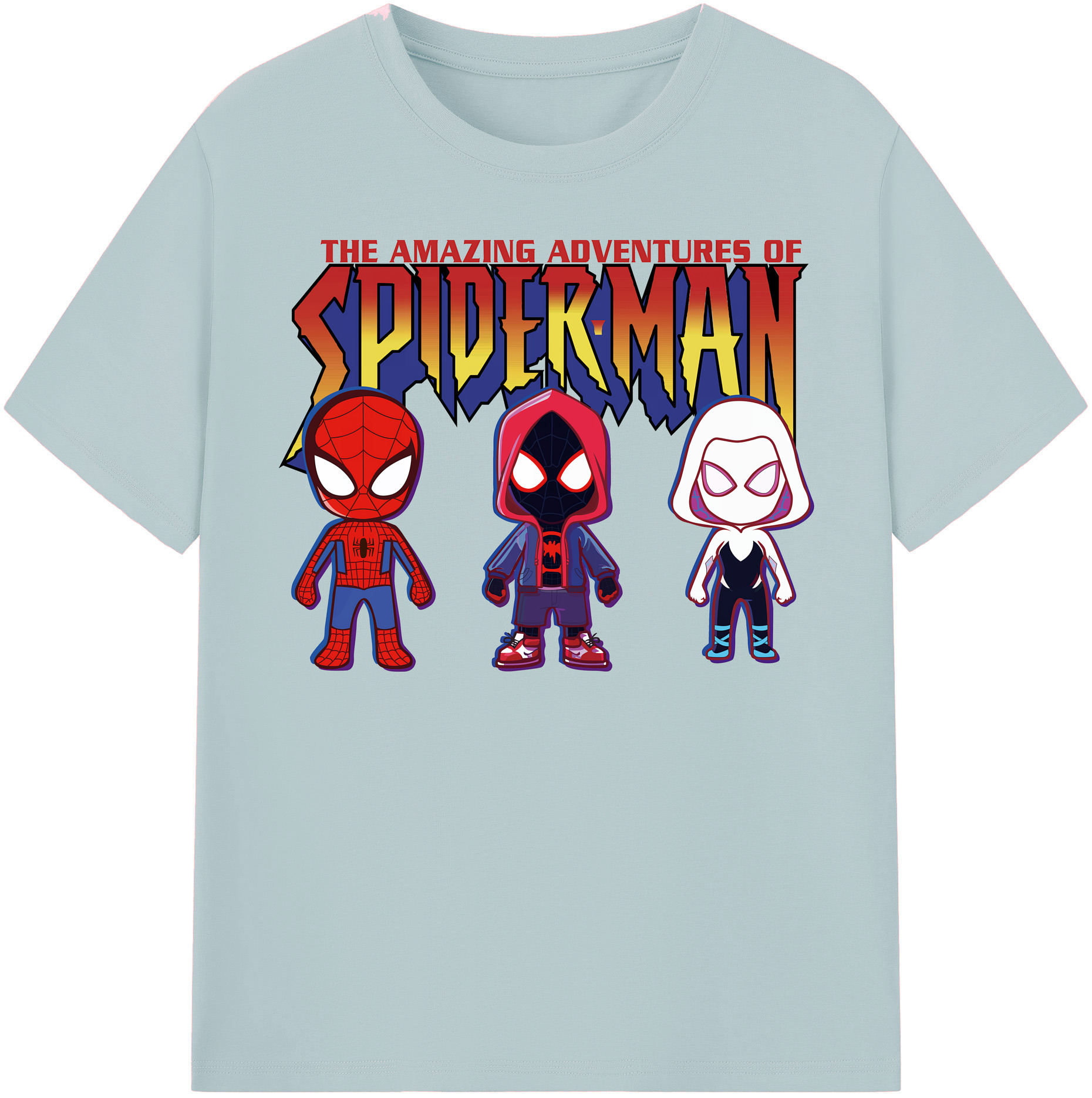 （画像用） Spider Man スパイダーマン 綿100％半袖Tシャツ（フロントプリント）